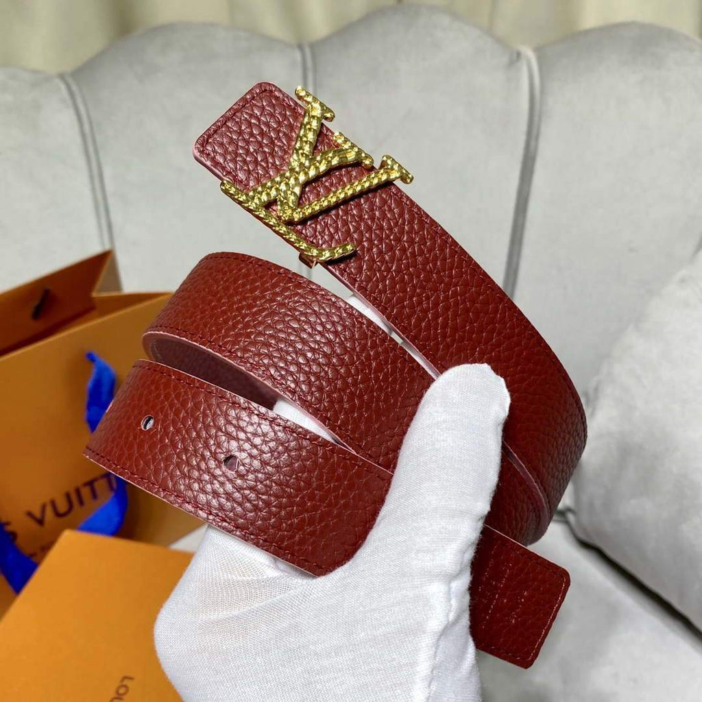 LV Women's Belts Collection Louis Vuitton Initials 30MM Belt Monogram 19004 - luxibagsmall