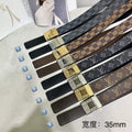 LV Women's Men's Belts Collection Louis Vuitton Initials 35MM Belt 19061
