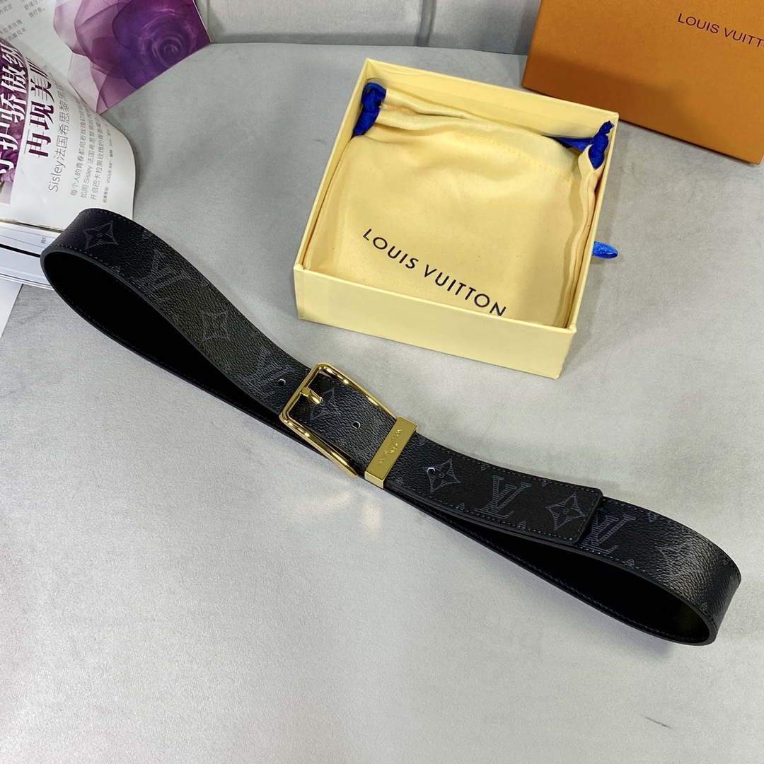 LV Women's Men's Belts Collection Louis Vuitton Initials 34MM Belt 19062