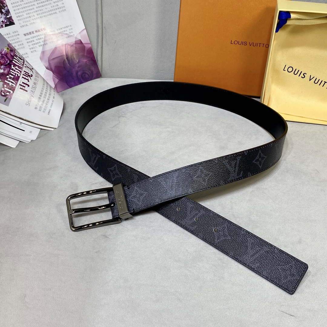 LV Women's Men's Belts Collection Louis Vuitton Initials 34MM Belt 19062