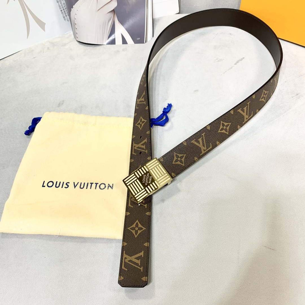 LV Women's Men's Belts Collection Louis Vuitton Initials 35MM Belt 19061