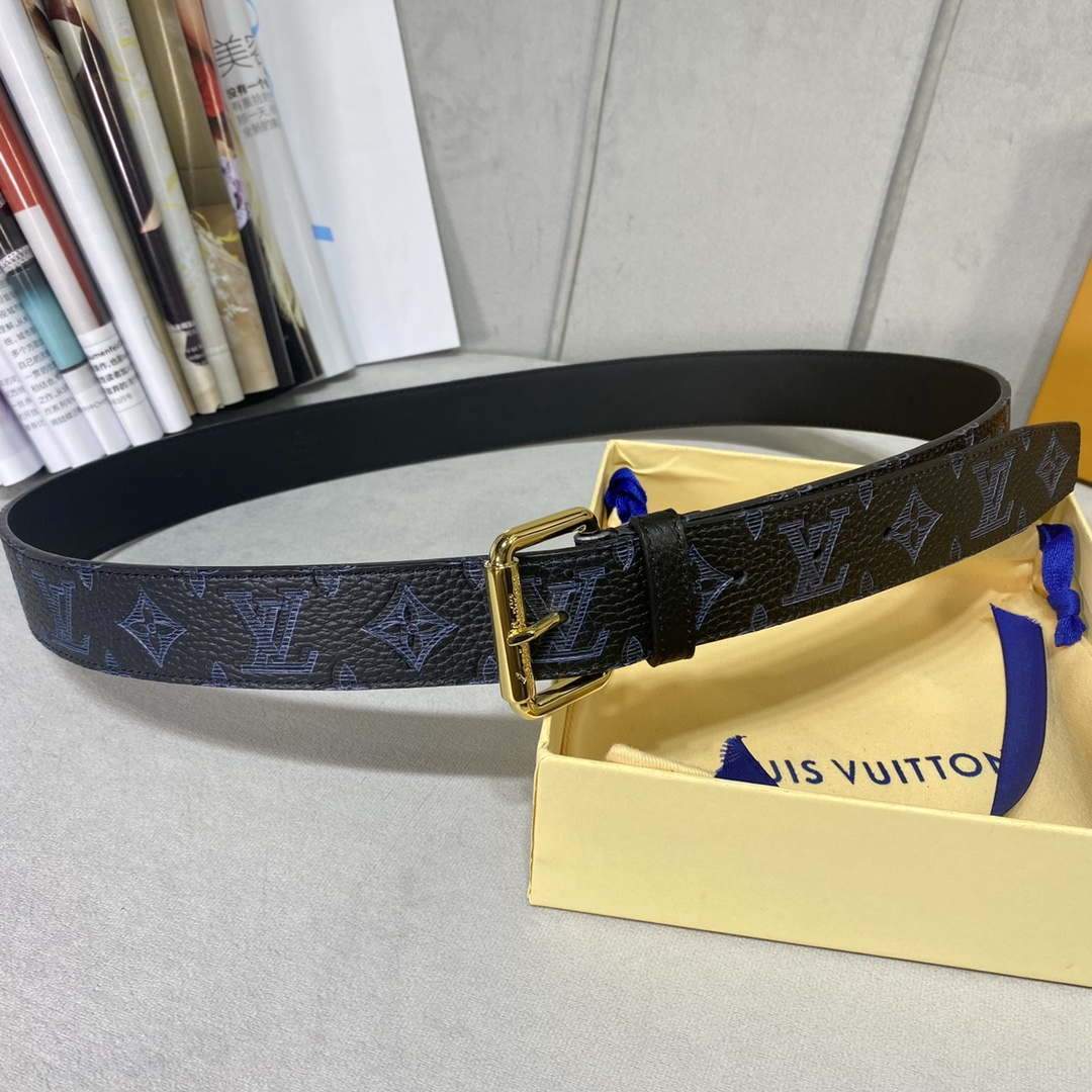 LV Women's Men's Belts Collection Louis Vuitton Initials 34MM Belt 19062