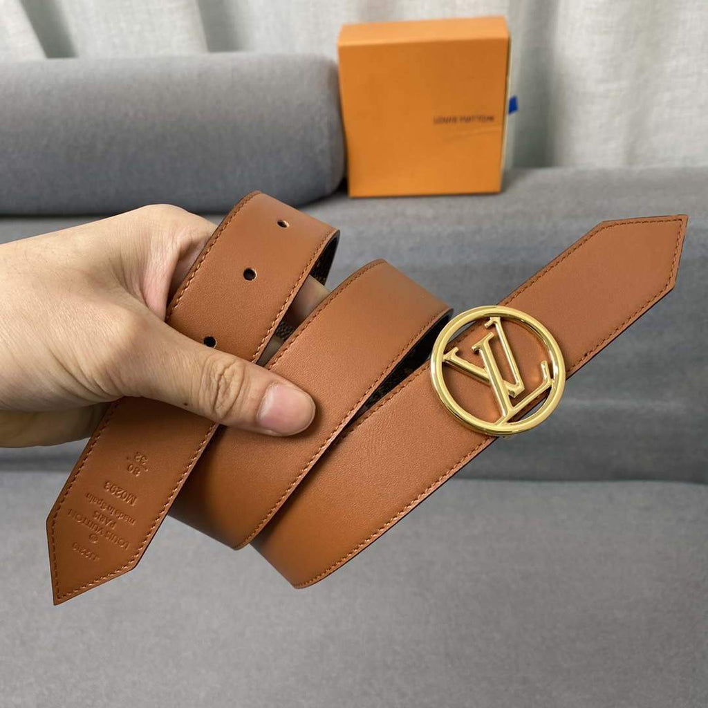 LV Women's Men's Belts Collection Louis Vuitton Initials 34MM Belt 19062