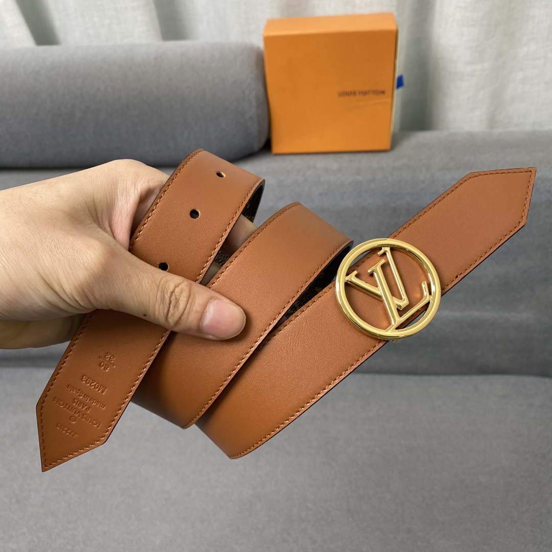 LV Women's Men's Belts Collection Louis Vuitton Initials 34MM Belt 19062