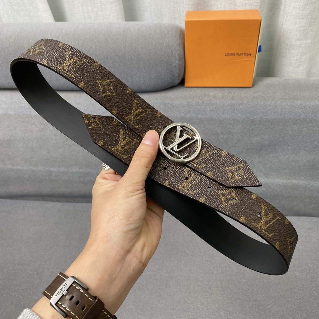 LV Women's Men's Belts Collection Louis Vuitton Initials 34MM Belt 19062