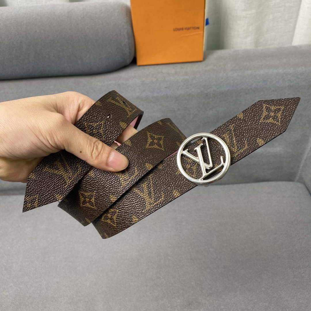 LV Women's Men's Belts Collection Louis Vuitton Initials 34MM Belt 19062