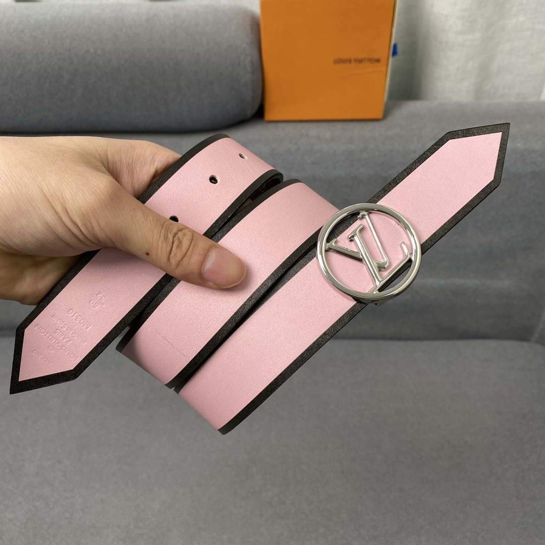 LV Women's Men's Belts Collection Louis Vuitton Initials 34MM Belt 19062
