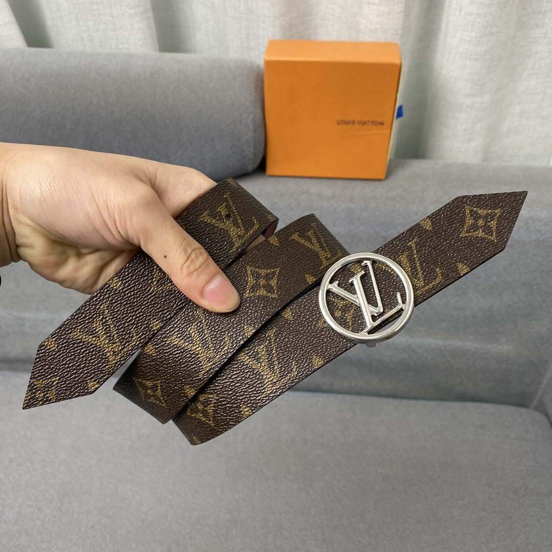 LV Women's Men's Belts Collection Louis Vuitton Initials 34MM Belt 19062