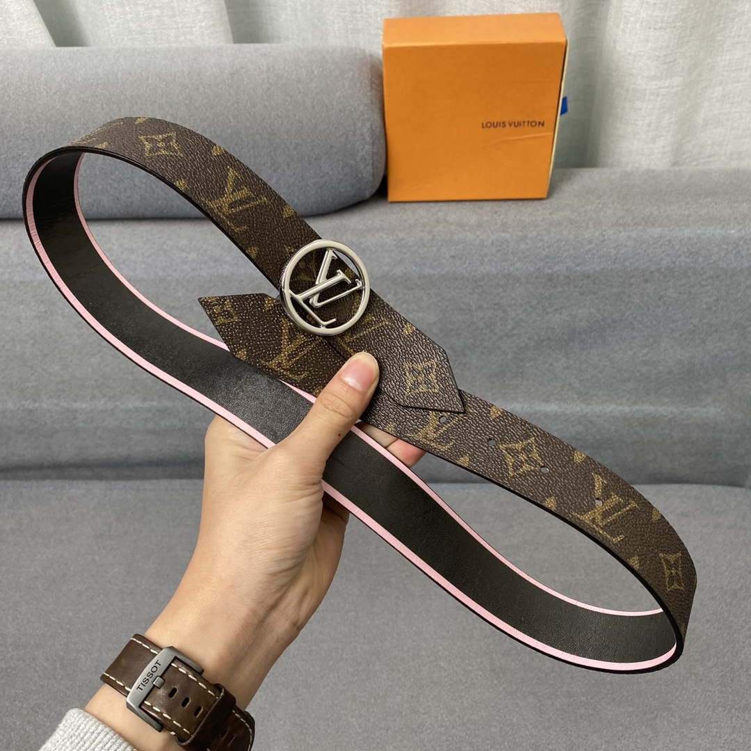 LV Women's Men's Belts Collection Louis Vuitton Initials 34MM Belt 19062