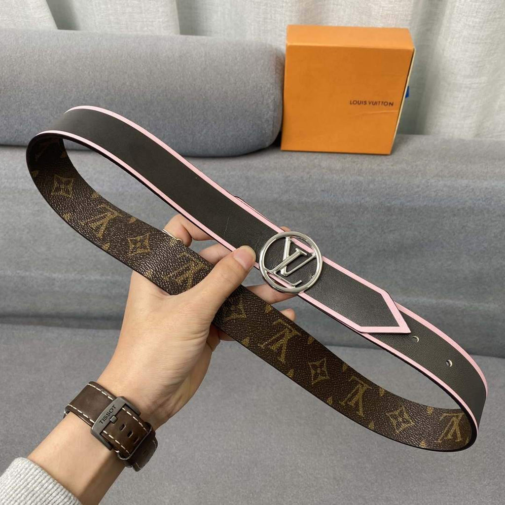 LV Women's Men's Belts Collection Louis Vuitton Initials 34MM Belt 19062