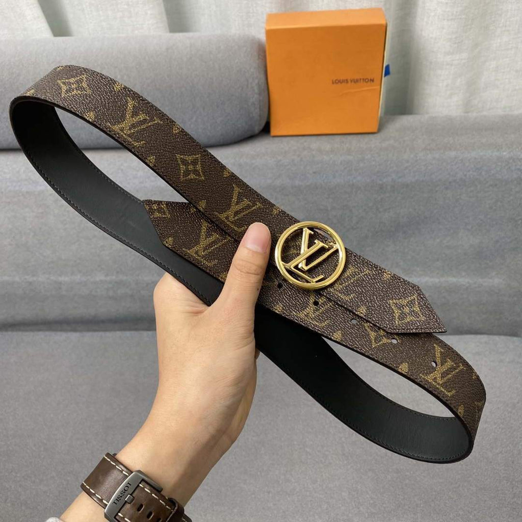 LV Women's Men's Belts Collection Louis Vuitton Initials 34MM Belt 19062