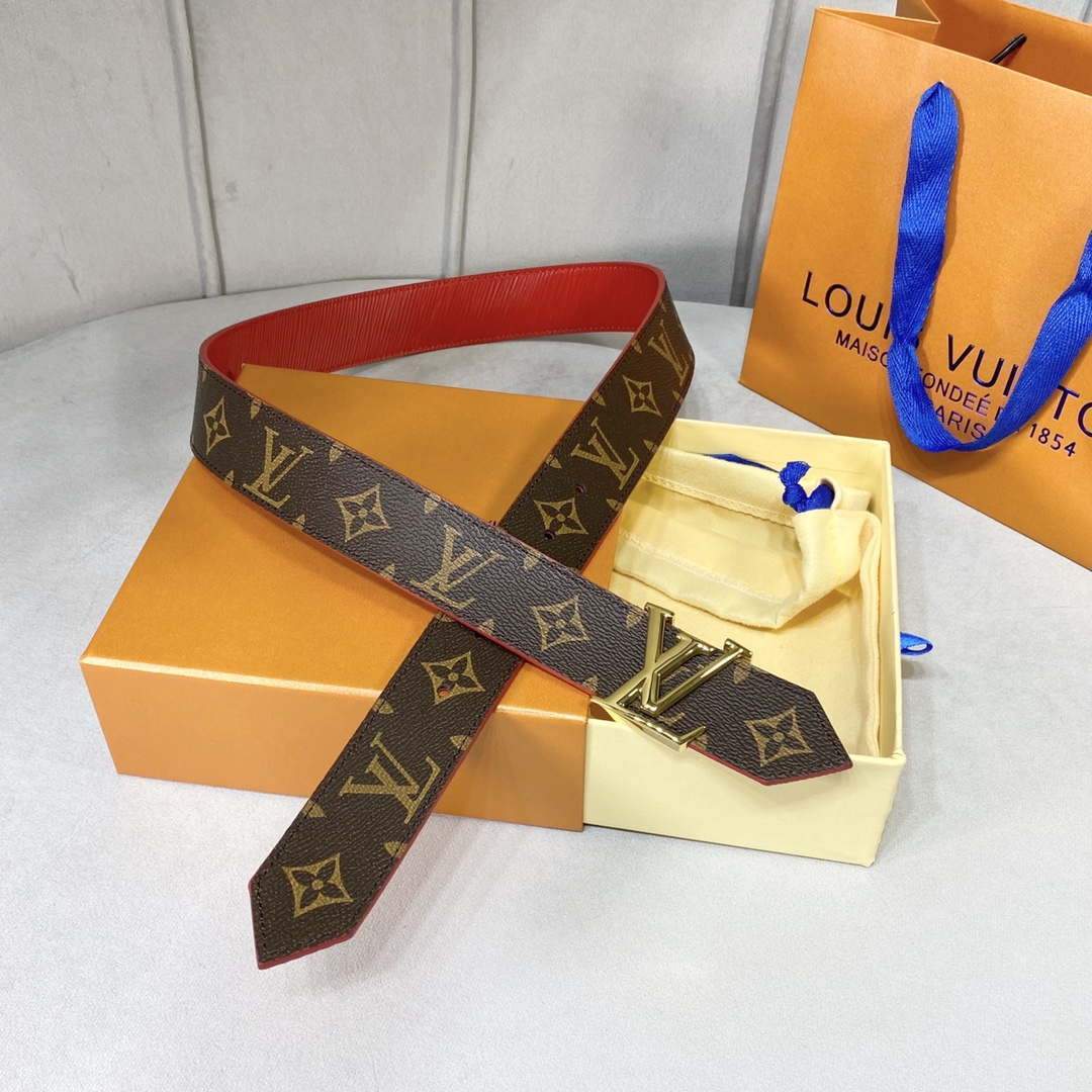 LV Women's Men's Belts Collection Louis Vuitton Initials 35MM Belt 19061