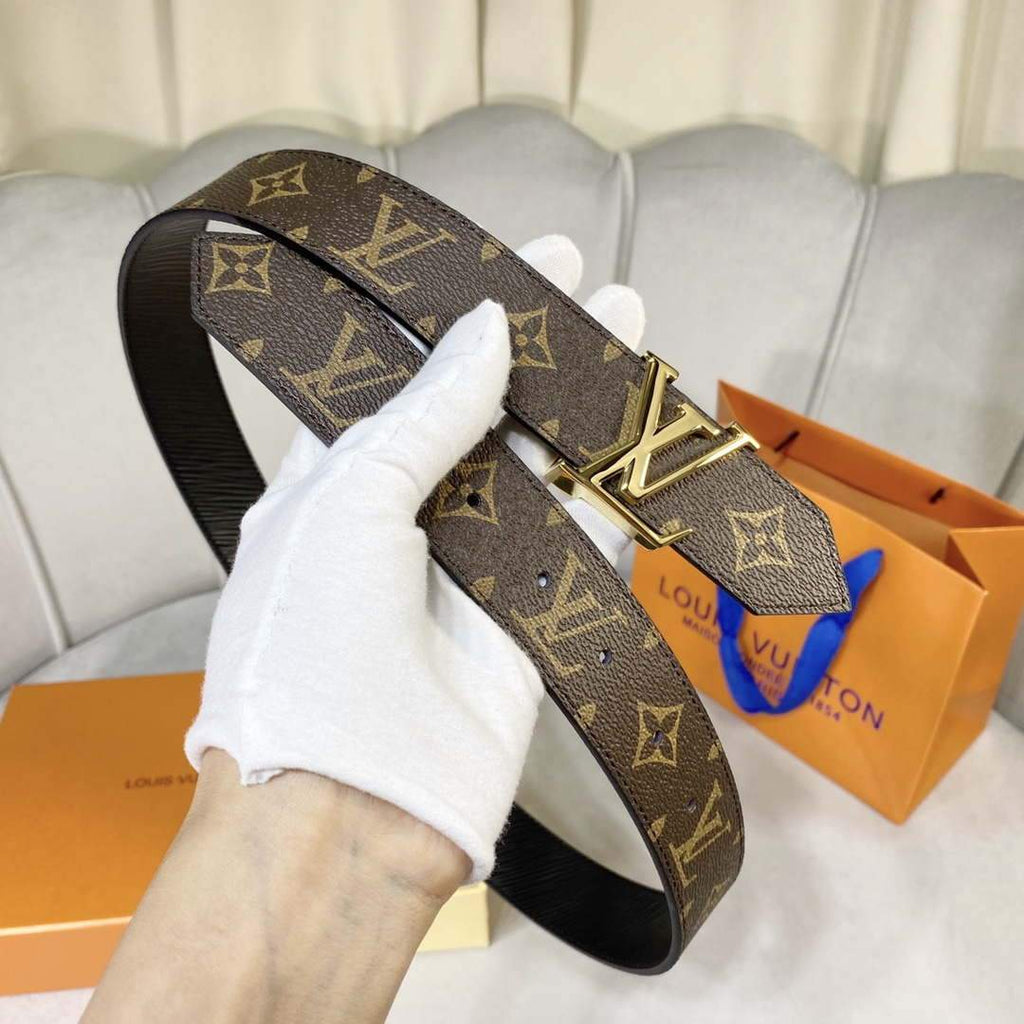 LV Women's Men's Belts Collection Louis Vuitton Initials 34MM Belt 19062