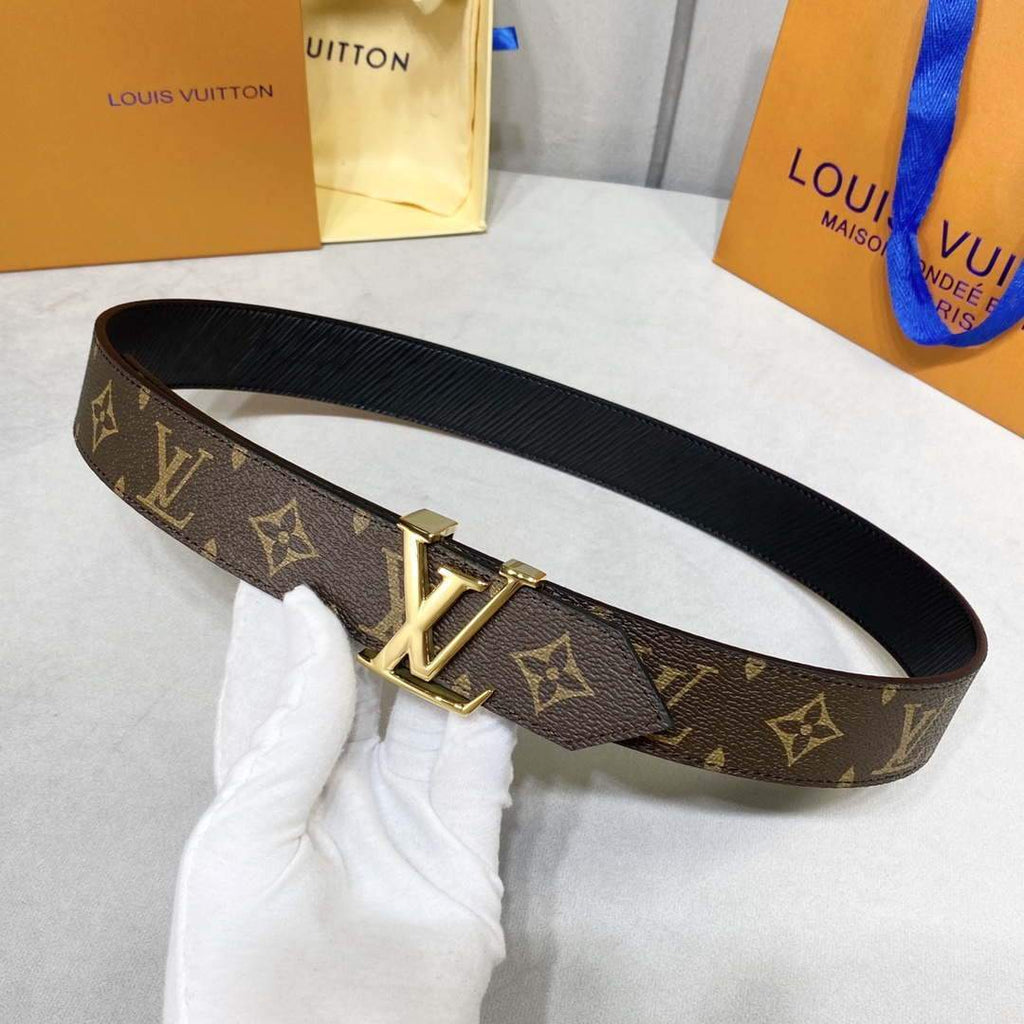 LV Women's Men's Belts Collection Louis Vuitton Initials 35MM Belt 19061