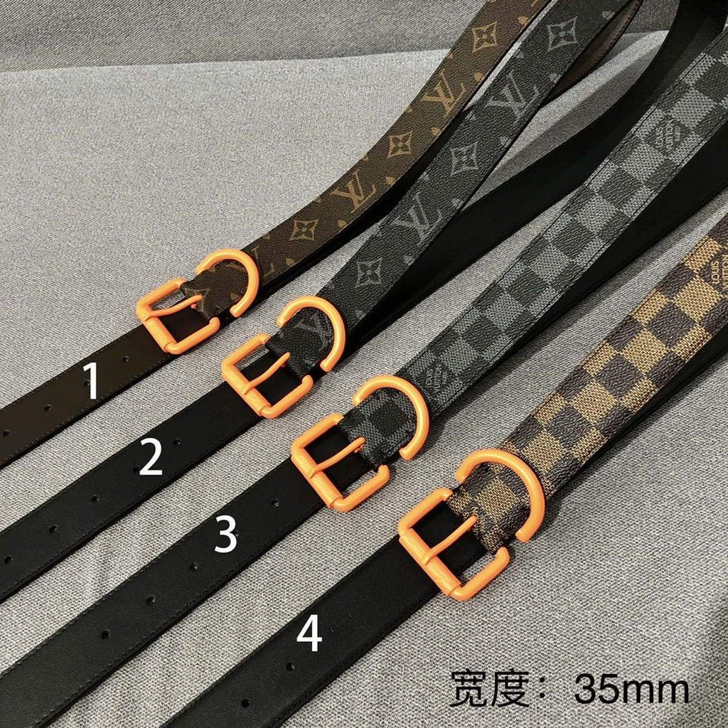 LV Women's Men's Belts Collection Louis Vuitton Initials 34MM Belt 19062