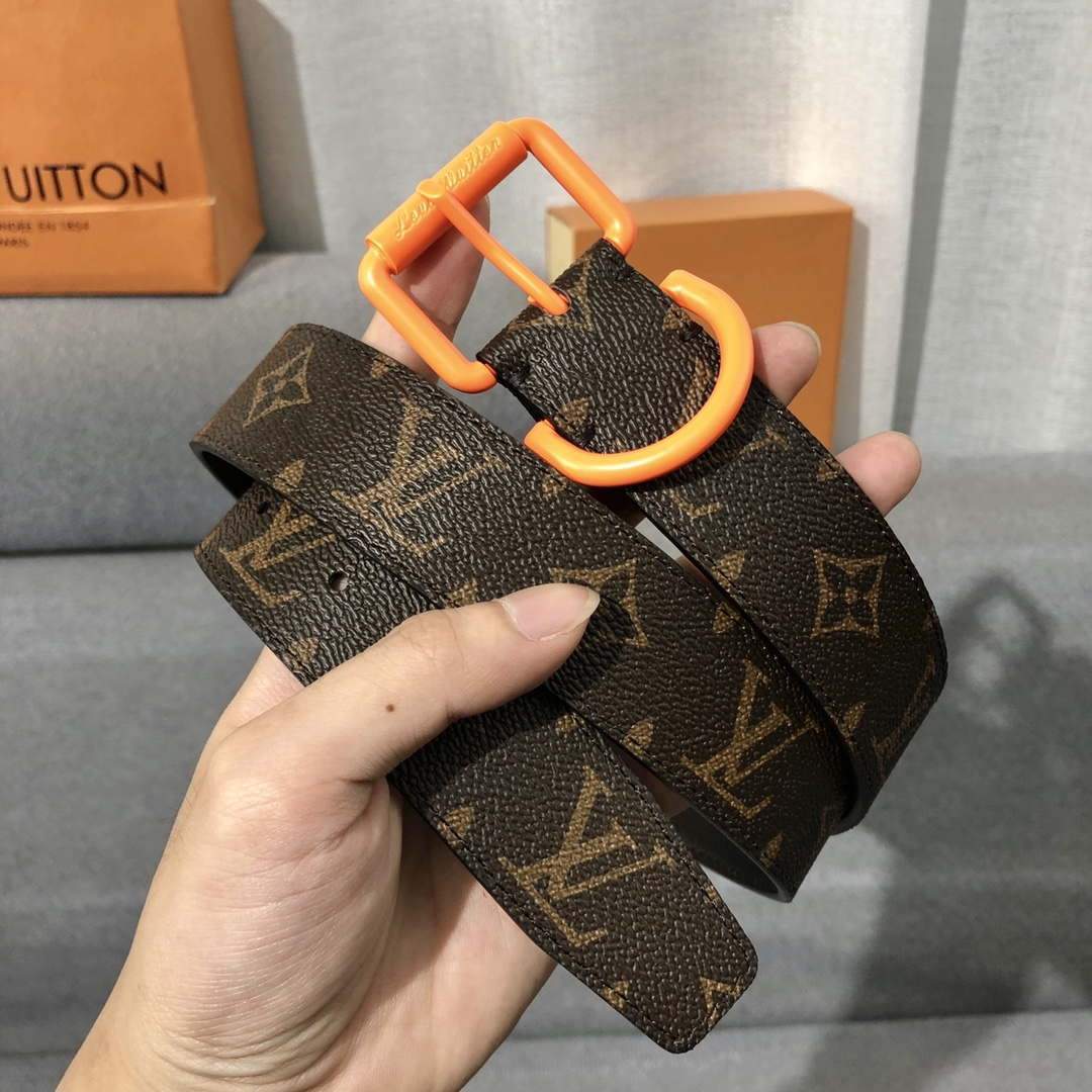 LV Women's Men's Belts Collection Louis Vuitton Initials 34MM Belt 19062