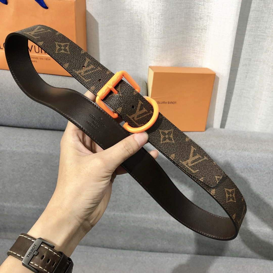 LV Women's Men's Belts Collection Louis Vuitton Initials 34MM Belt 19062