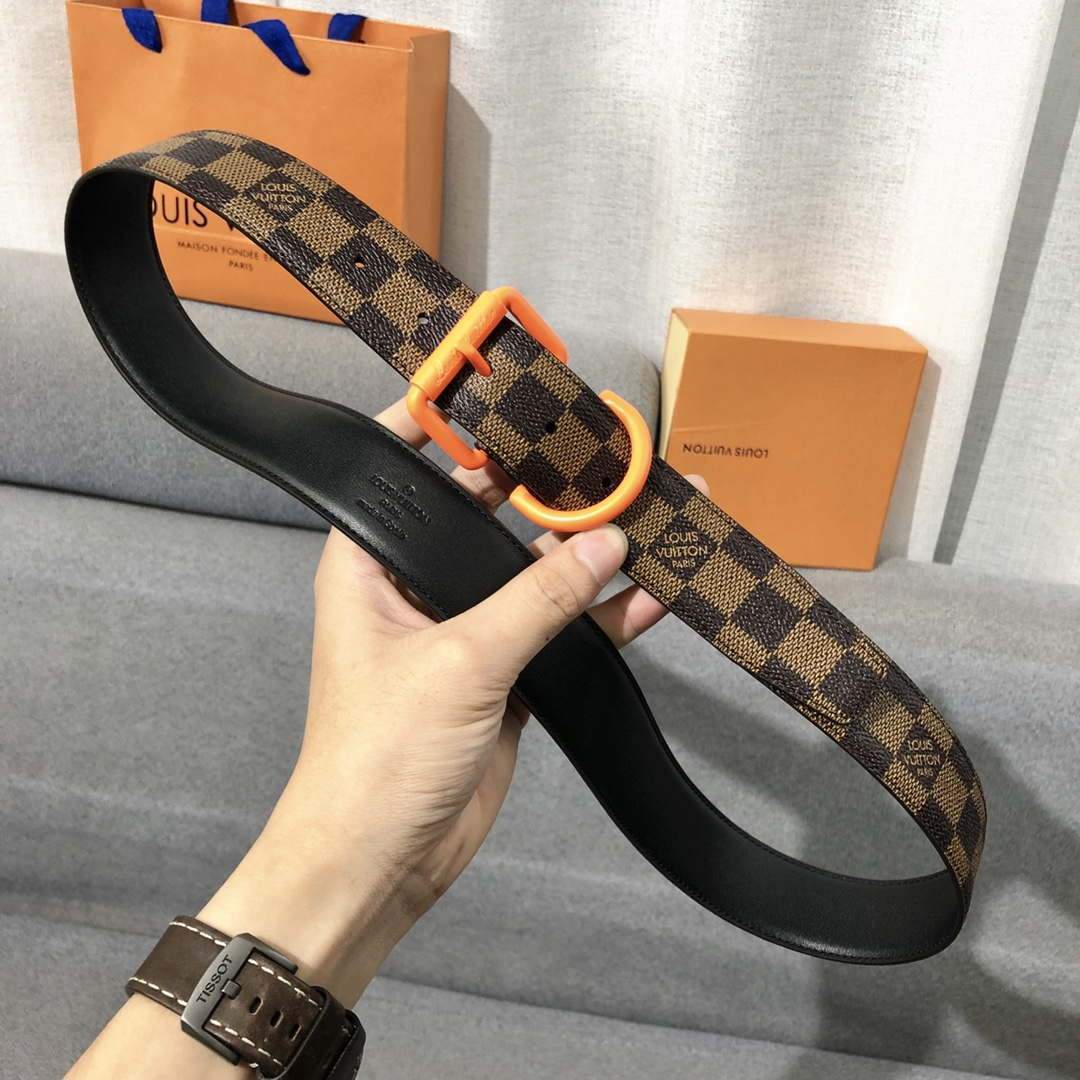 LV Women's Men's Belts Collection Louis Vuitton Initials 34MM Belt 19062