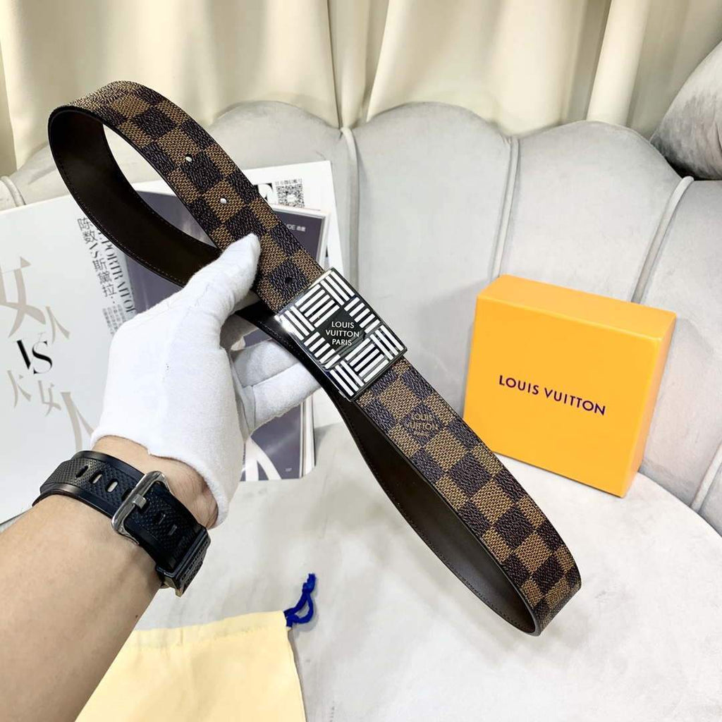 LV Women's Men's Belts Collection Louis Vuitton Initials 35MM Belt 19061