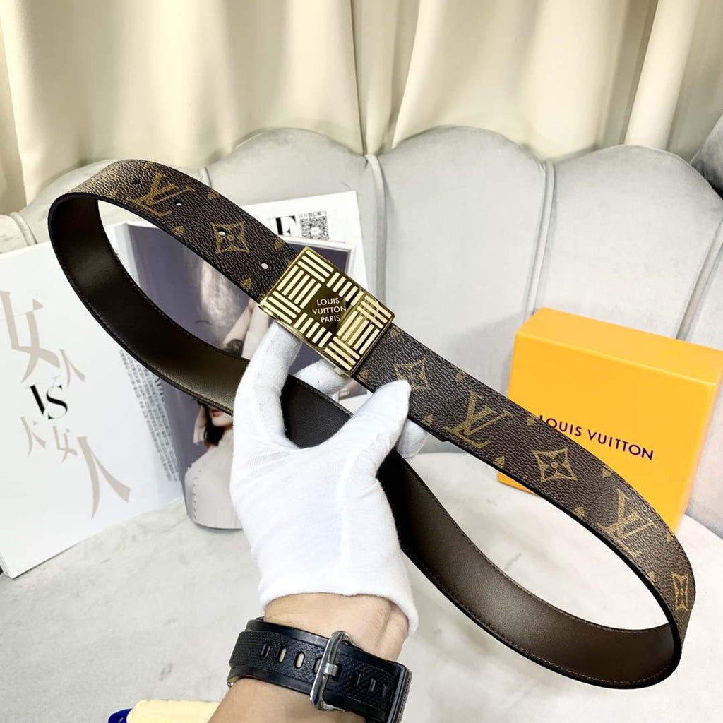 LV Women's Men's Belts Collection Louis Vuitton Initials 35MM Belt 19061