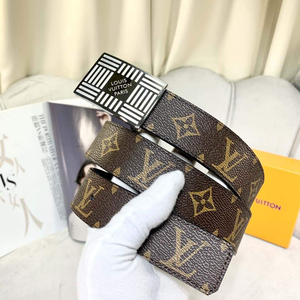 LV Women's Men's Belts Collection Louis Vuitton Initials 35MM Belt 19061