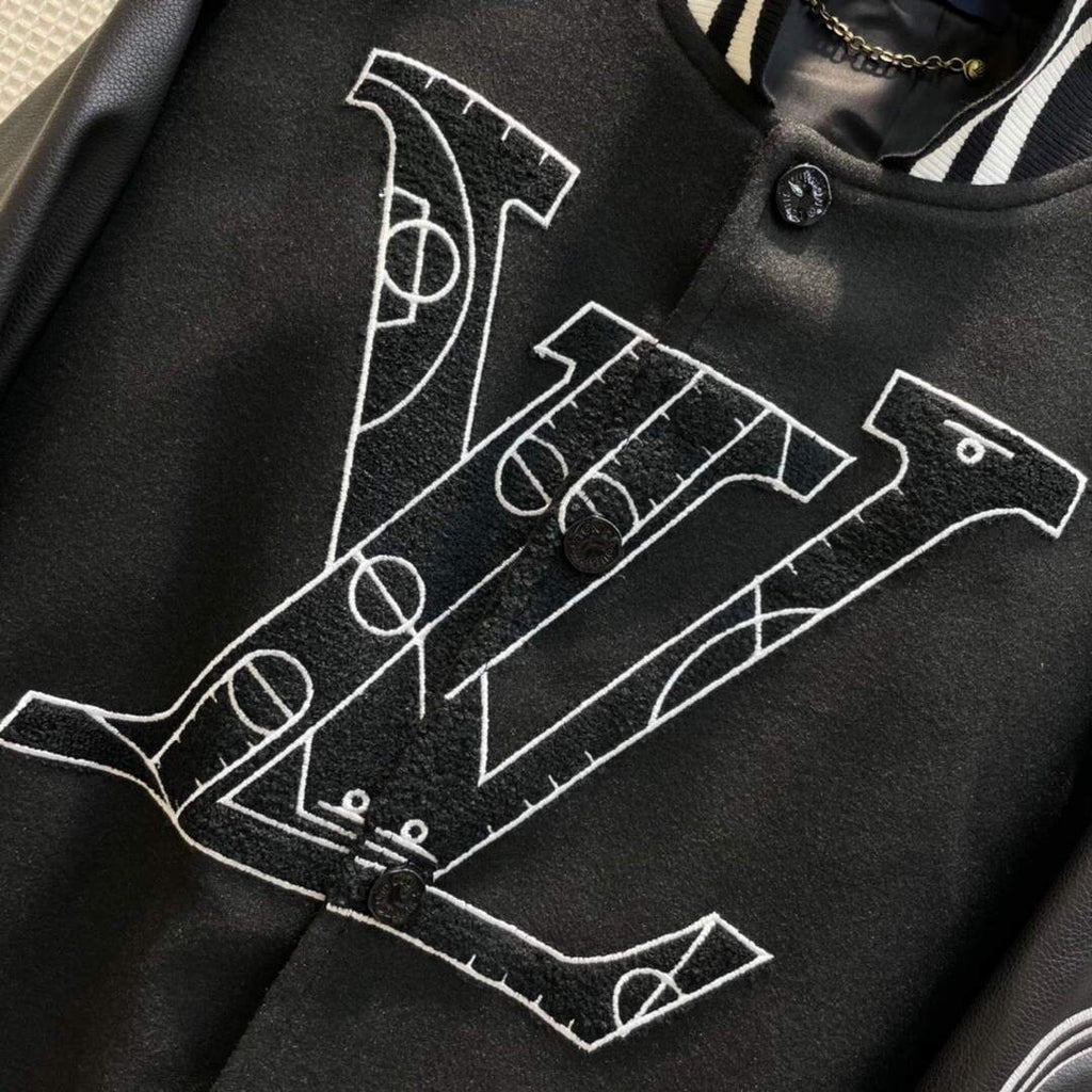 LV Women's Clothing Designer Louis Vuitton Alphabet Baseball Jacket 88011