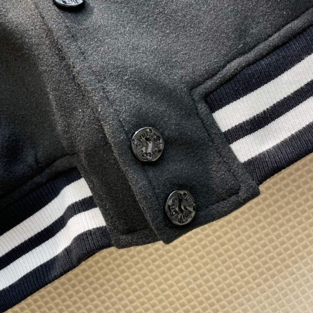 LV Women's Clothing Designer Louis Vuitton Alphabet Baseball Jacket 88011
