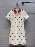 Valentino Women's Clothing Designer Valentino Sequin Embroidery Dress White 38115