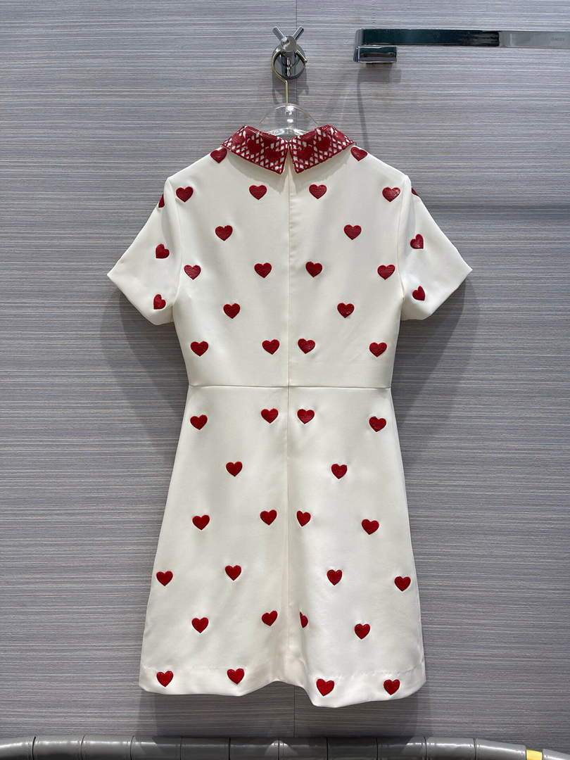 Valentino Women's Clothing Designer Valentino Sequin Embroidery Dress White 38115