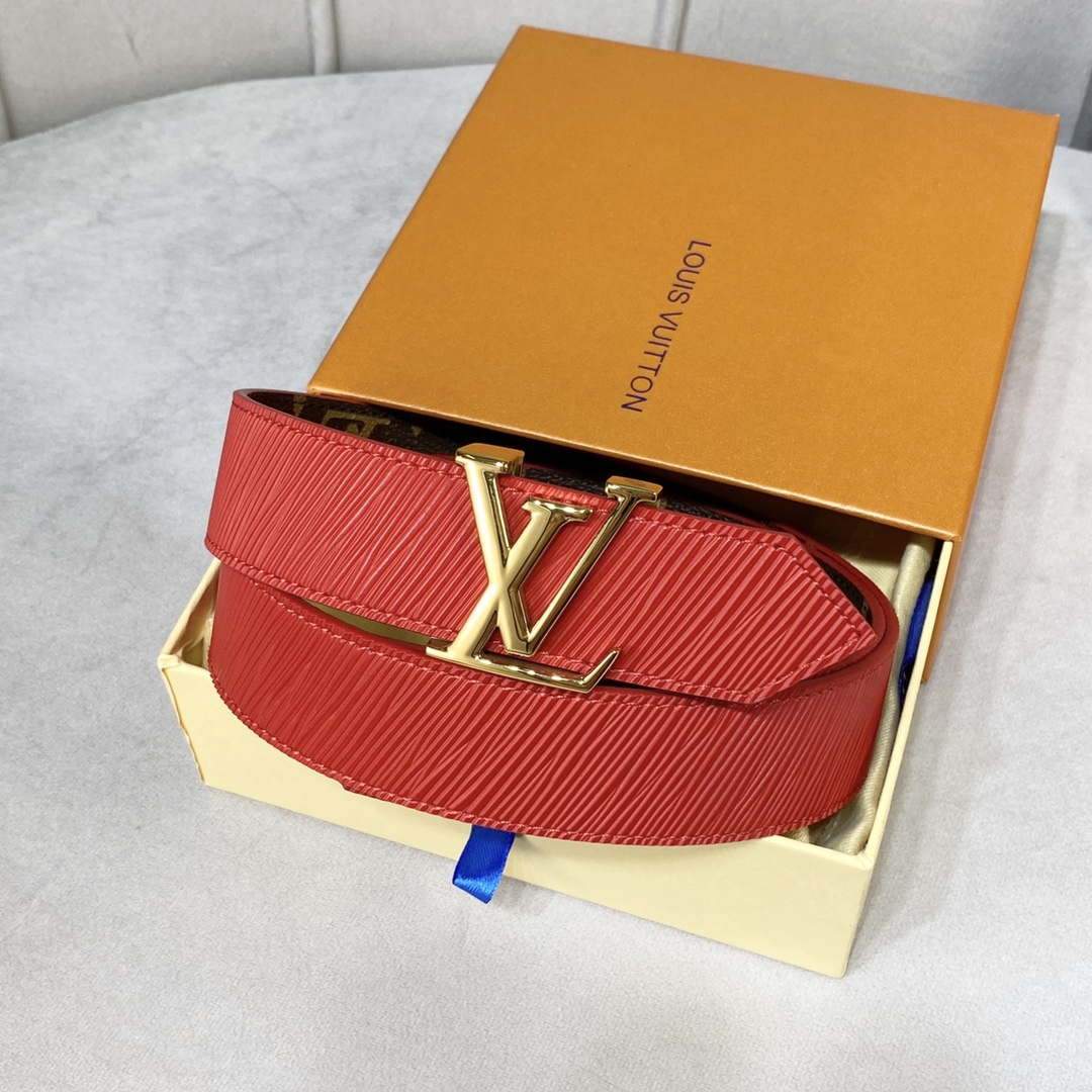 LV Women's Men's Belts Collection Louis Vuitton Initials 34MM Belt 19063