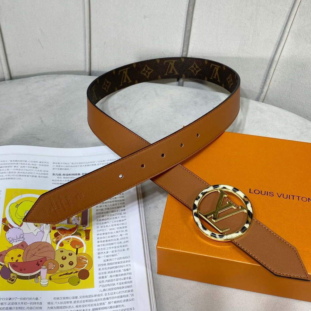 LV Women's Men's Belts Collection Louis Vuitton Initials 34MM Belt 19064