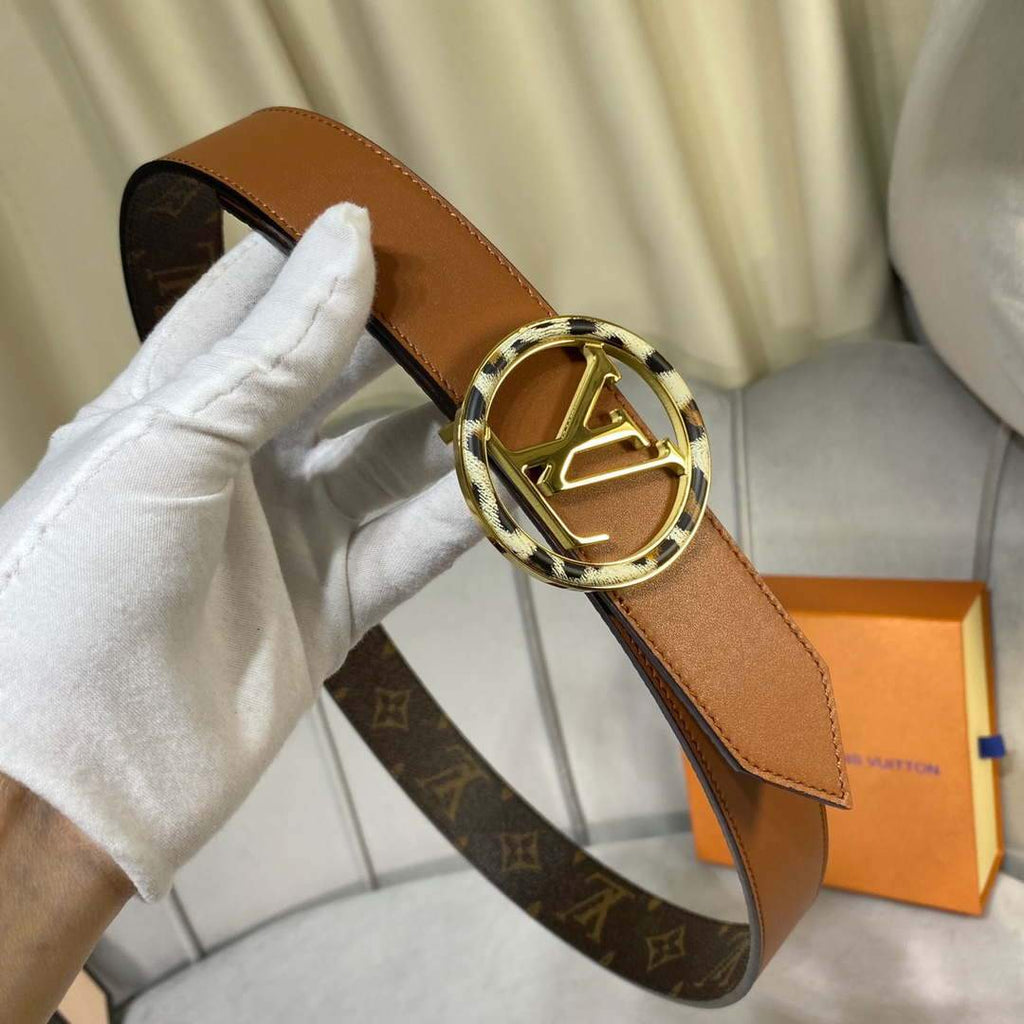 LV Women's Men's Belts Collection Louis Vuitton Initials 34MM Belt 19064