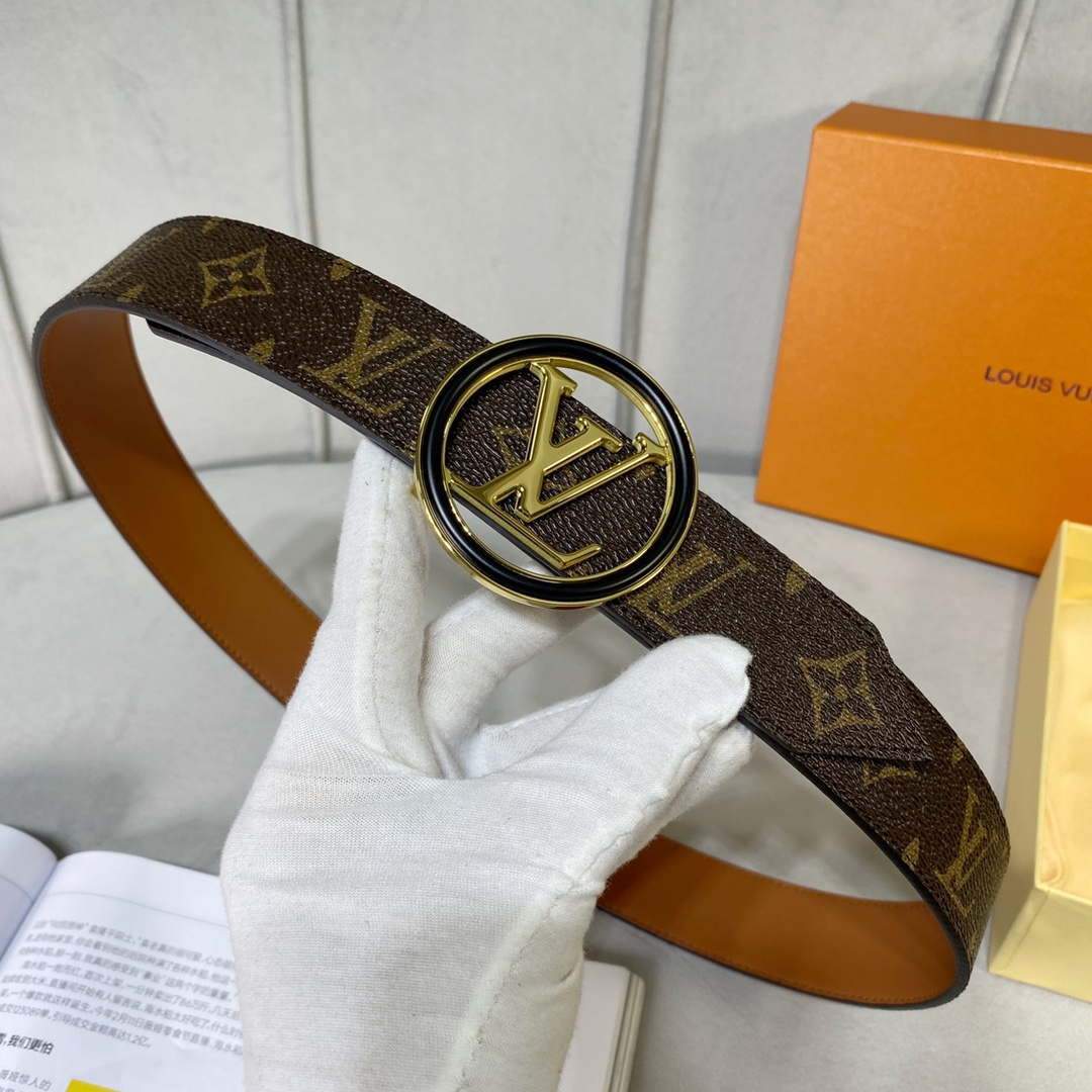 LV Women's Men's Belts Collection Louis Vuitton Initials 34MM Belt 19064