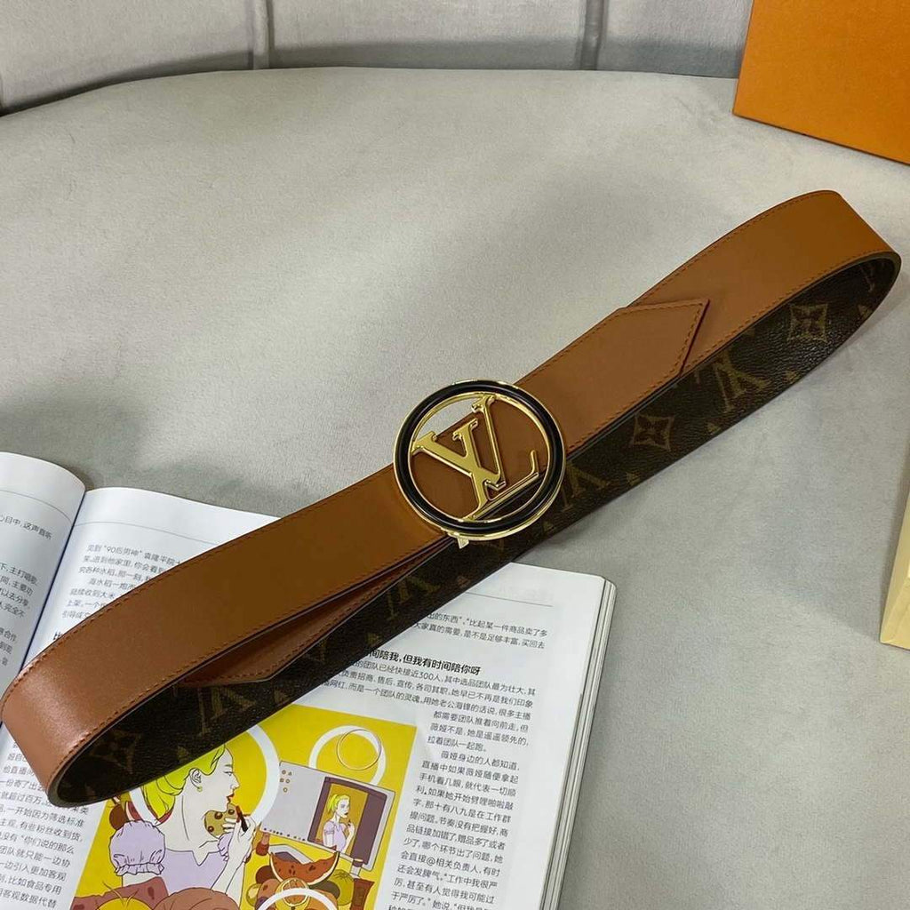 LV Women's Men's Belts Collection Louis Vuitton Initials 34MM Belt 19064