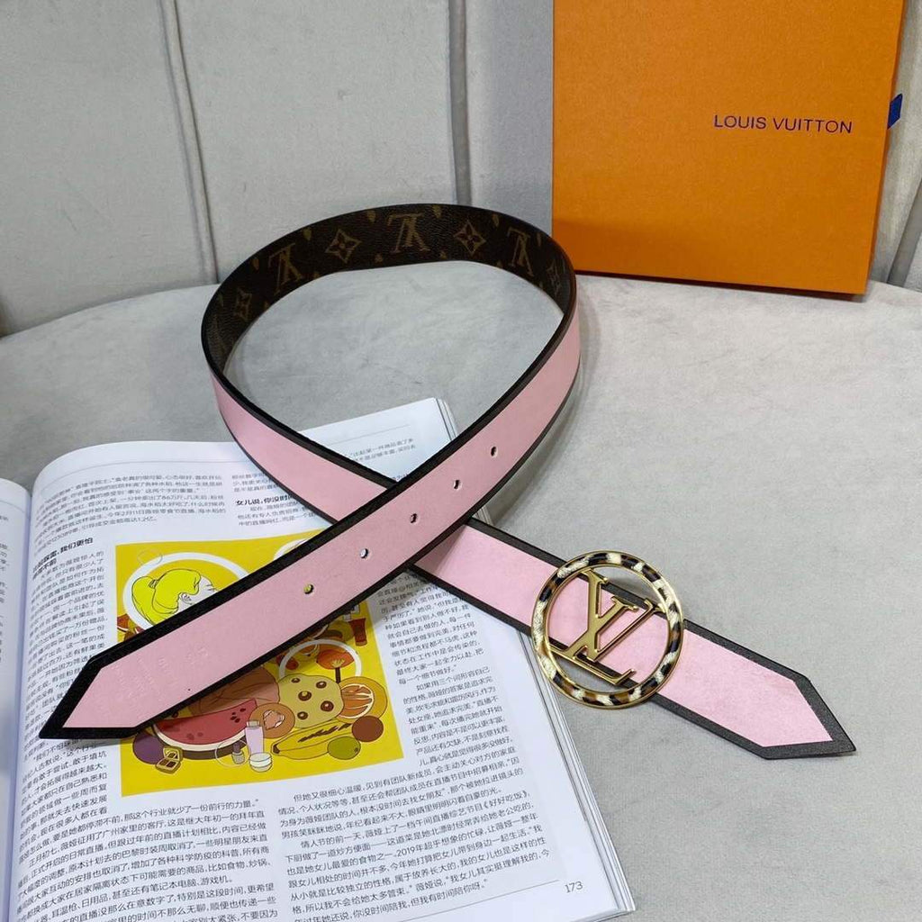 LV Women's Men's Belts Collection Louis Vuitton Initials 34MM Belt 19064