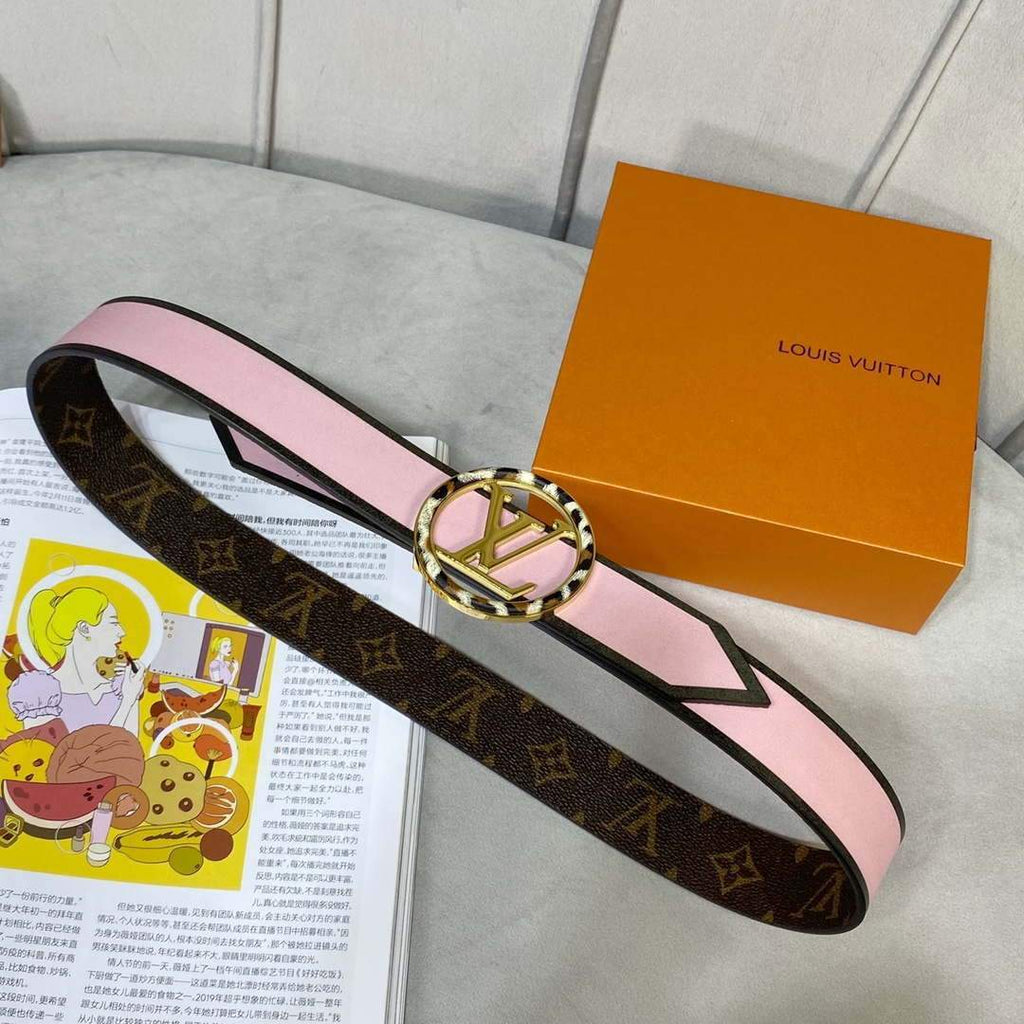 LV Women's Men's Belts Collection Louis Vuitton Initials 34MM Belt 19064