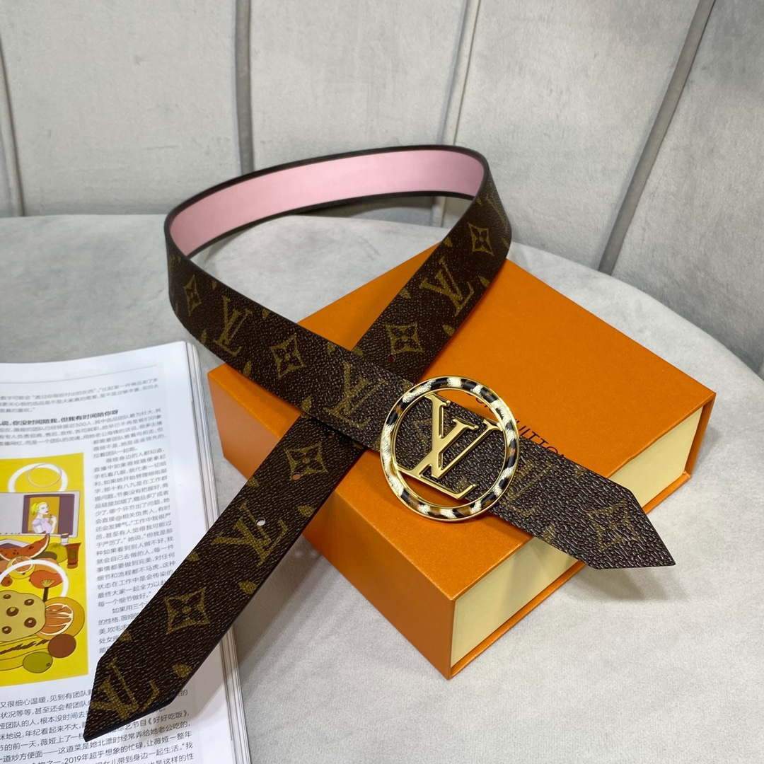 LV Women's Men's Belts Collection Louis Vuitton Initials 34MM Belt 19064