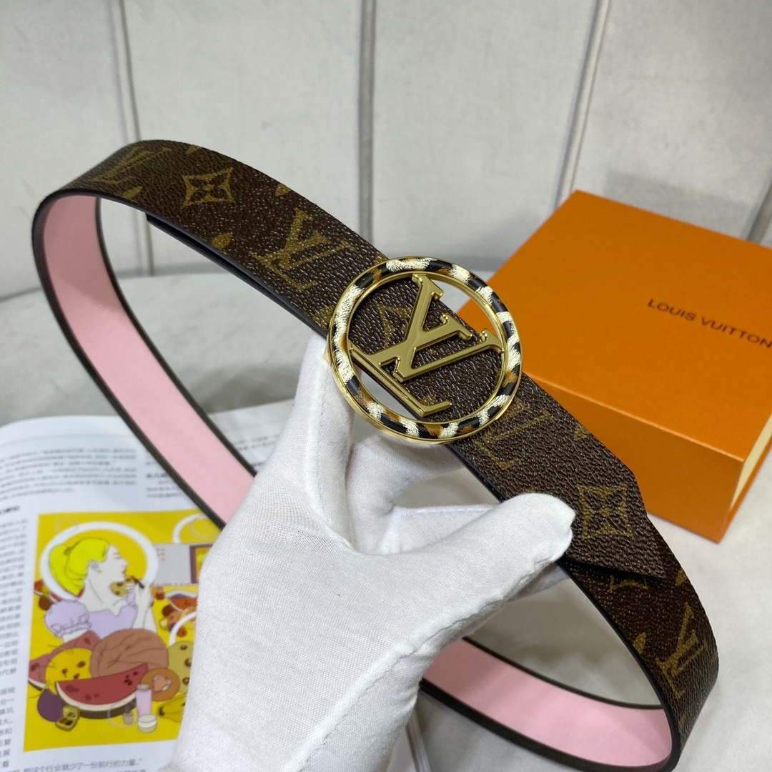 LV Women's Men's Belts Collection Louis Vuitton Initials 34MM Belt 19064