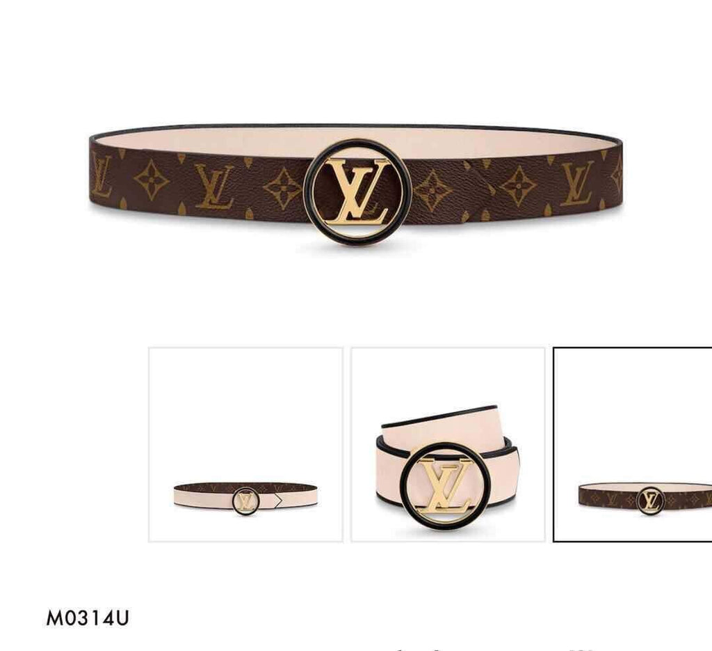 LV Women's Men's Belts Collection Louis Vuitton Initials 34MM Belt 19064