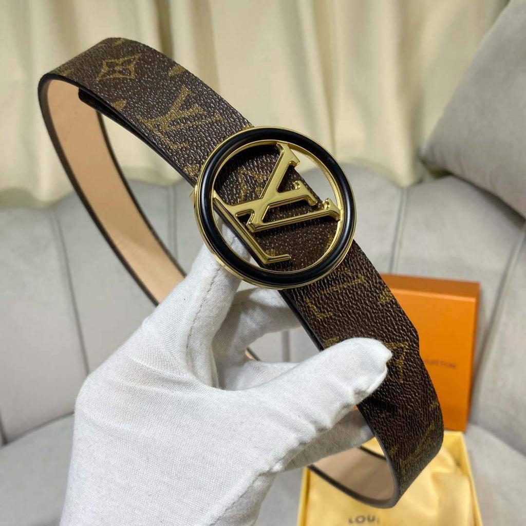 LV Women's Men's Belts Collection Louis Vuitton Initials 34MM Belt 19064