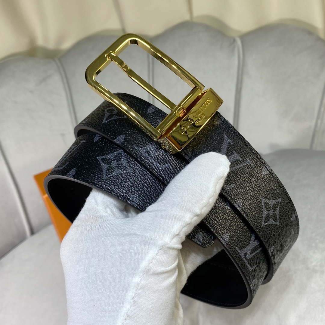 LV Women's Men's Belts Collection Louis Vuitton Initials 34MM Belt 19065