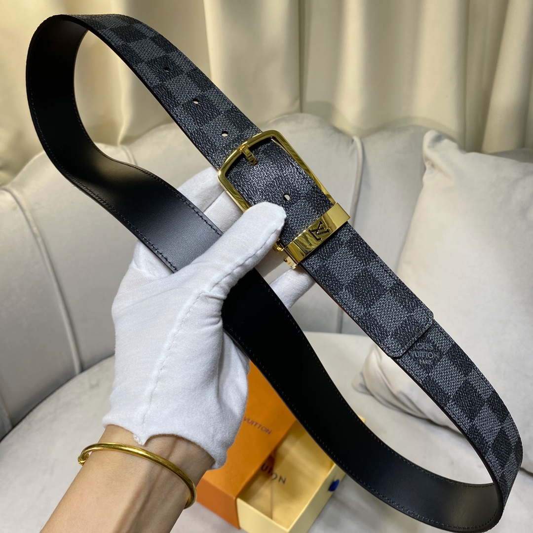 LV Women's Men's Belts Collection Louis Vuitton Initials 34MM Belt 19065