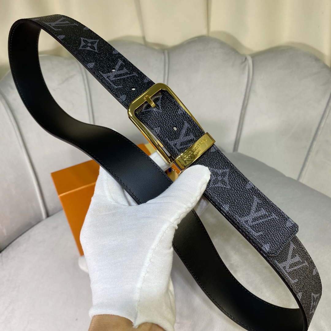 LV Women's Men's Belts Collection Louis Vuitton Initials 34MM Belt 19065