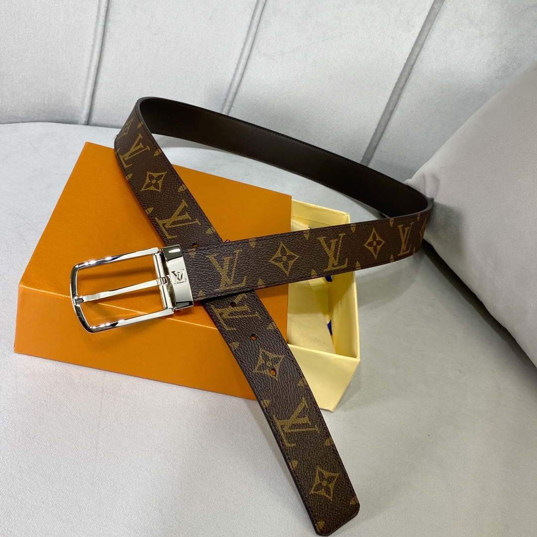 LV Women's Men's Belts Collection Louis Vuitton Initials 34MM Belt 19065