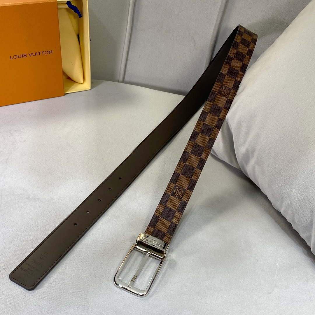 LV Women's Men's Belts Collection Louis Vuitton Initials 34MM Belt 19065