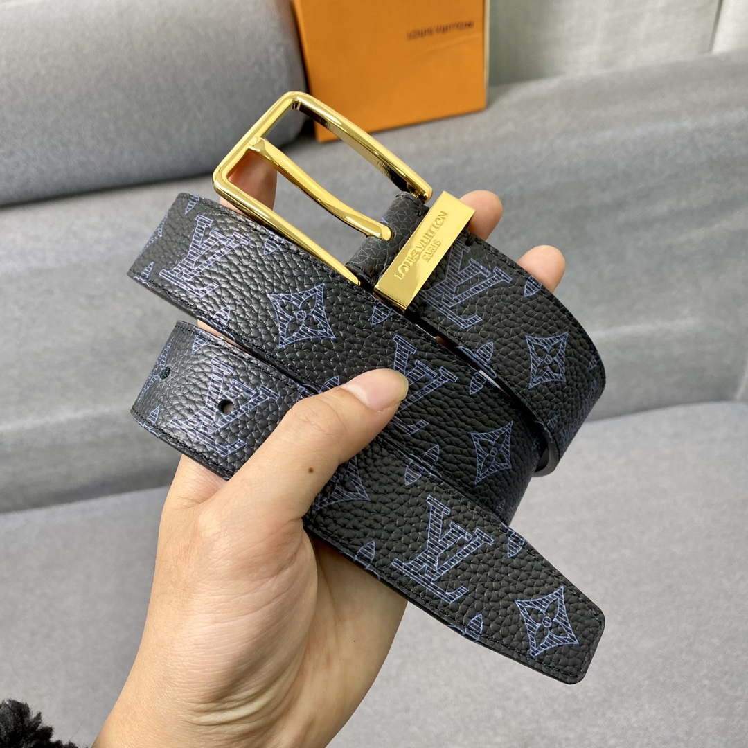 LV Women's Men's Belts Collection Louis Vuitton Initials 34MM Belt 19066