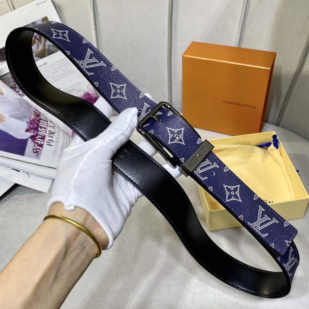 LV Women's Men's Belts Collection Louis Vuitton Initials 34MM Belt 19068