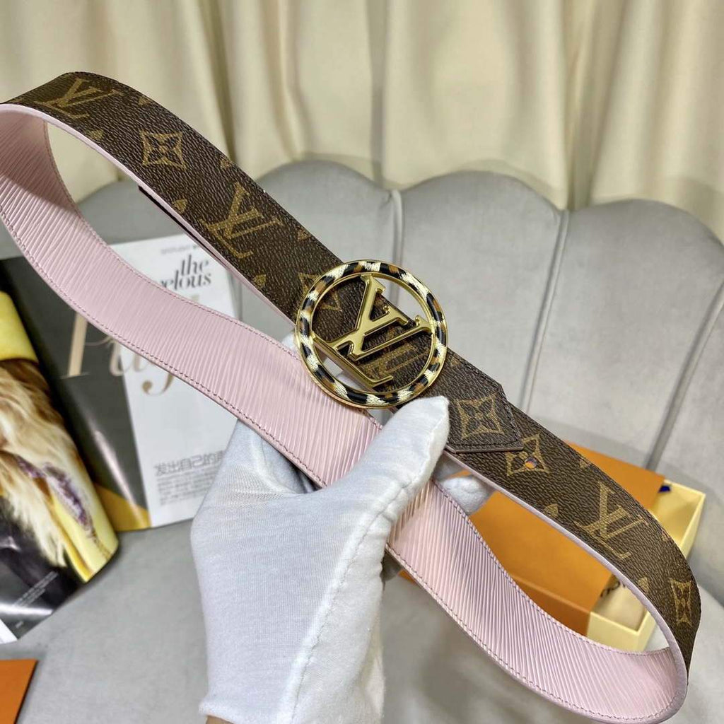 LV Women's Men's Belts Collection Louis Vuitton Initials 34MM Belt 19069