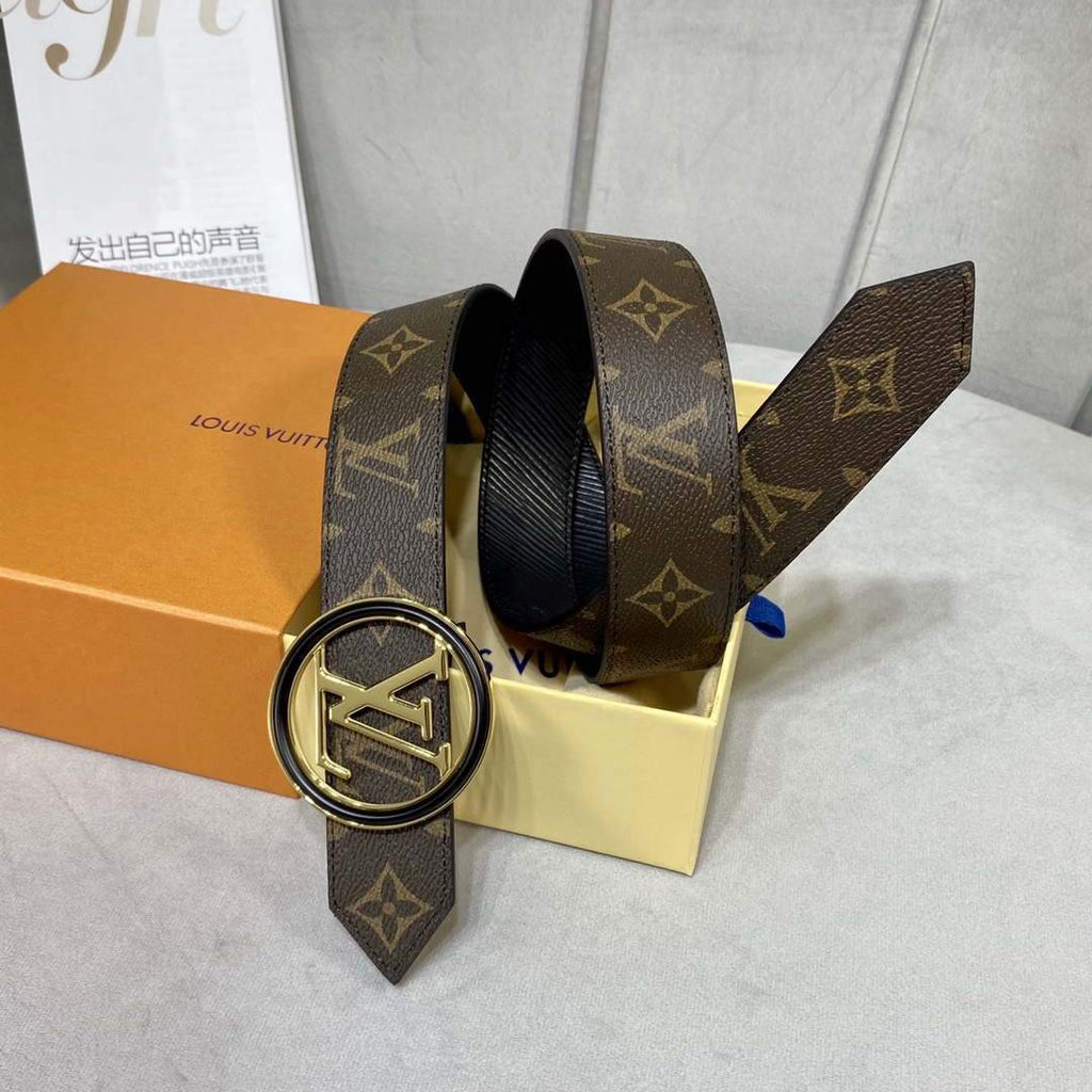 LV Women's Men's Belts Collection Louis Vuitton Initials 34MM Belt 19069