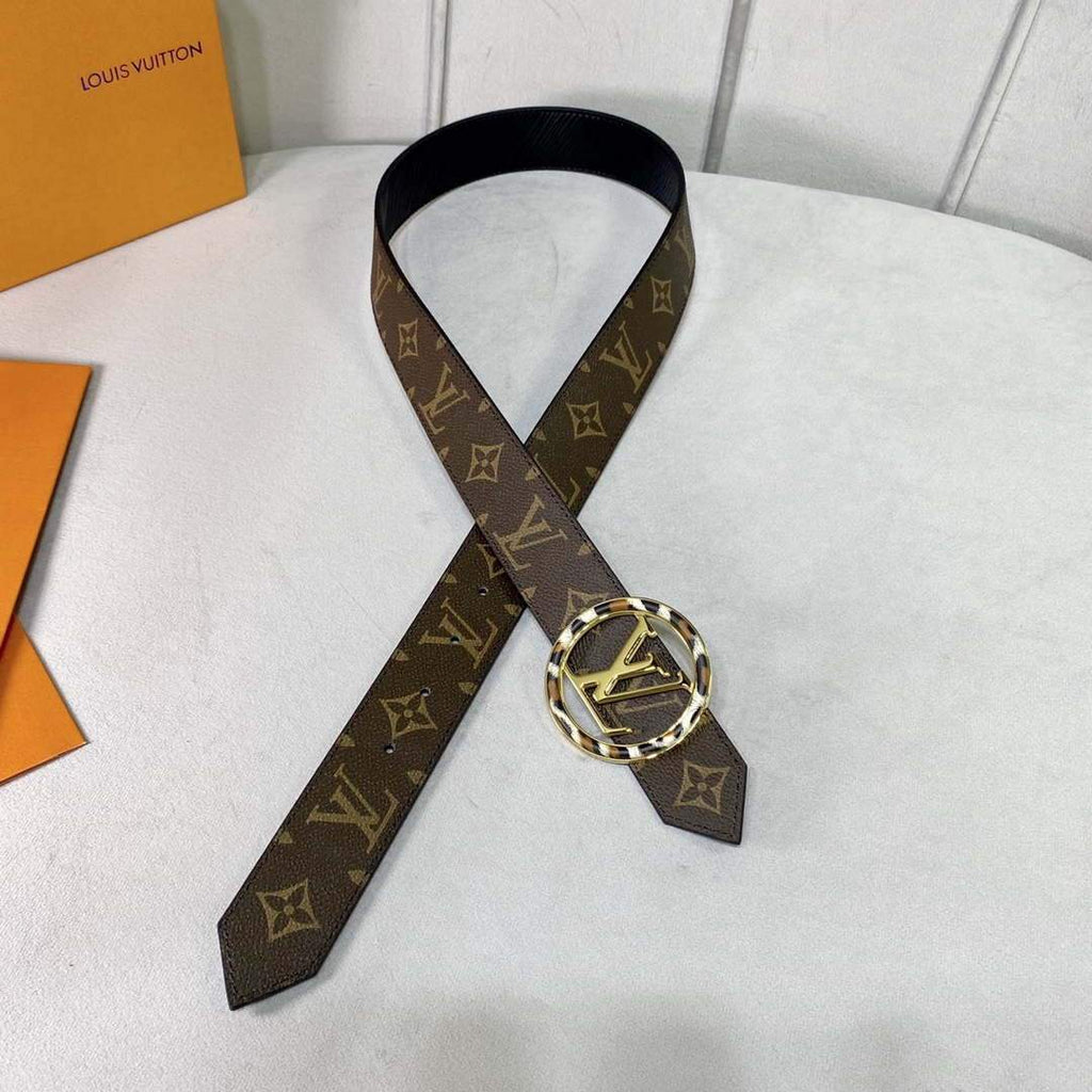 LV Women's Men's Belts Collection Louis Vuitton Initials 34MM Belt 19069
